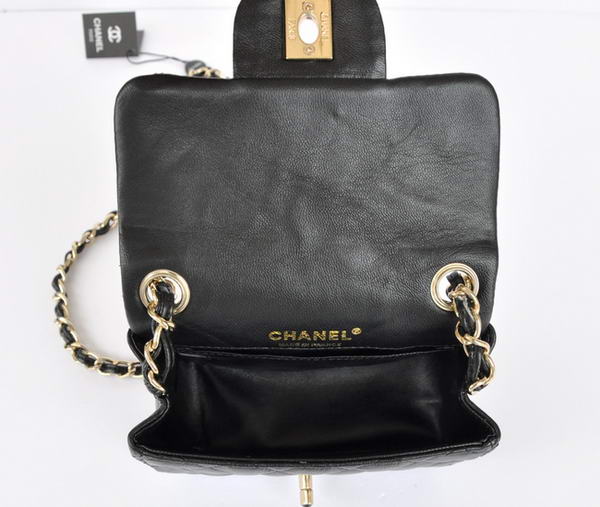7A Replica Cheap Chanel mini Flap Bag 11725 Black